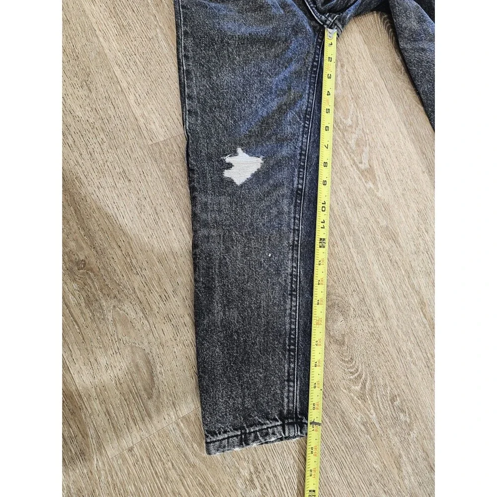 Zara Kids Black Demin Distressed Jeans Size 9 - Picture 5 of 6